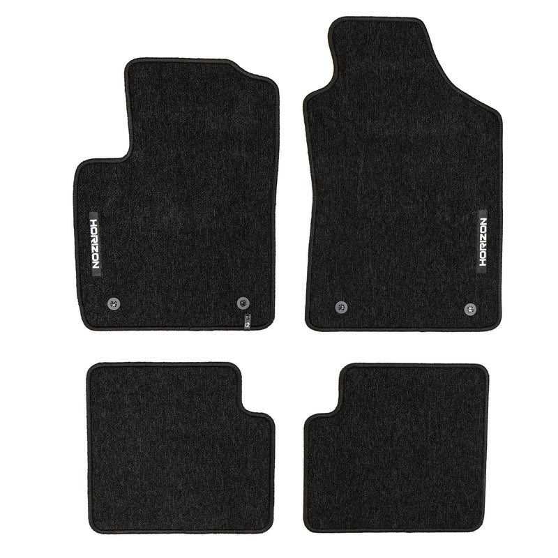Tapis de Sol de Voiture pour Fiat 500 500C 2007-2025 Velours Imperméable 4Pcs