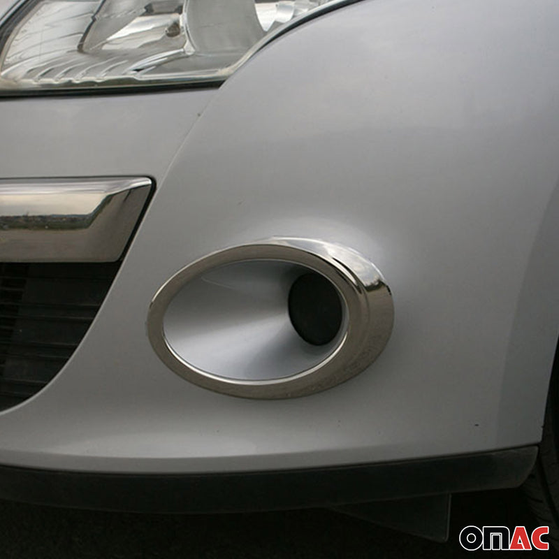 Cadres de feu antibrouillard pour Renault Megane 2009-2013 en acier inoxydable
