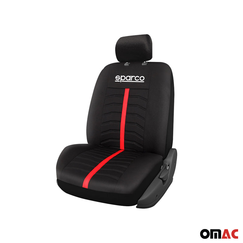 SPARCO housses de siège voiture housses de protection universelles noir et rouge