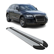 Marchepieds latéraux pédale pour Audi Q5 8RB 2008-2017 Aluminium 2x Gris