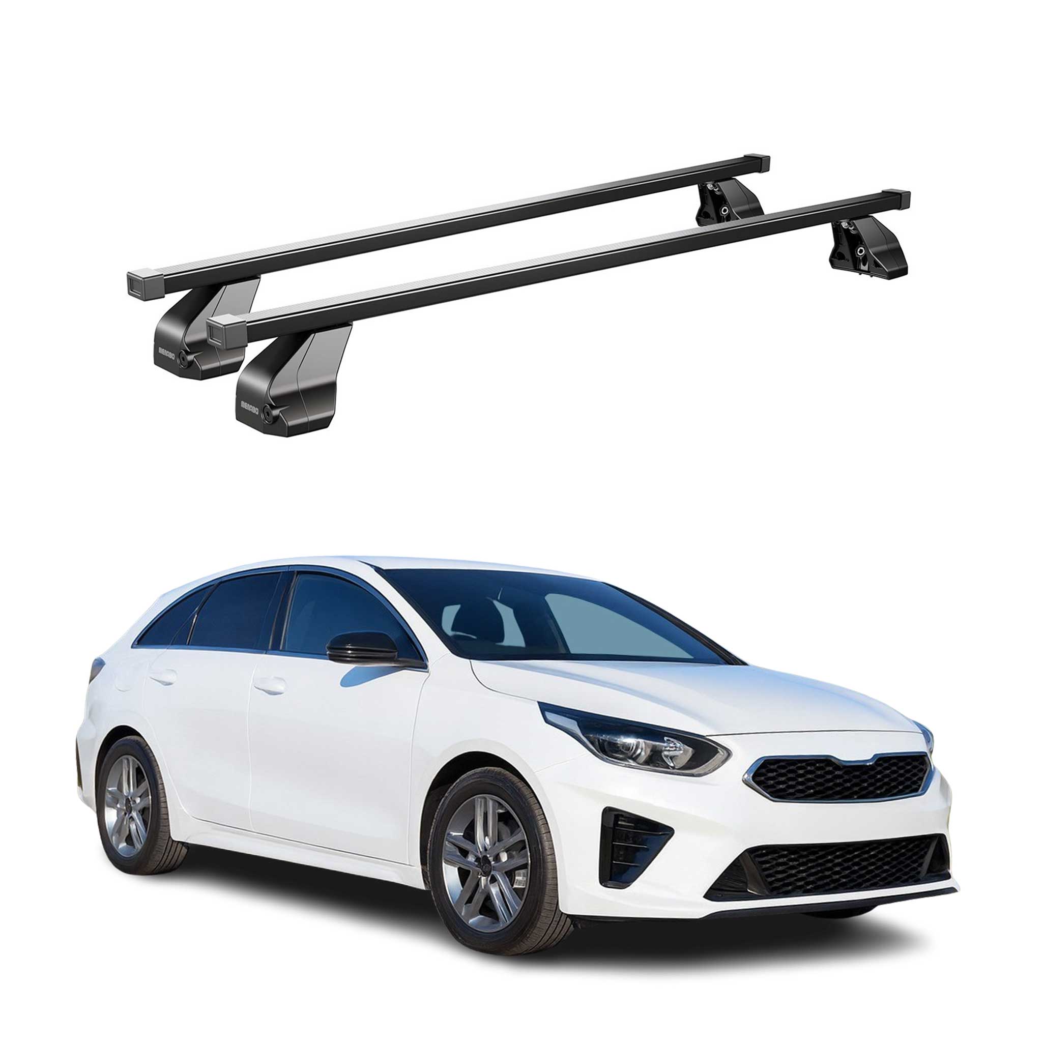 Barres Transversales Menabo pour Kia Pro Ceed 2018-2025 Noir