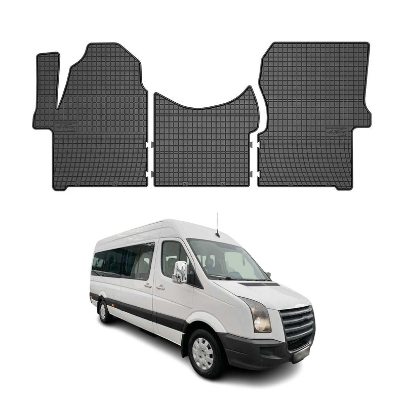 Tapis de Sol pour VW Crafter 2006-2016 OMAC Noir Caoutchouc