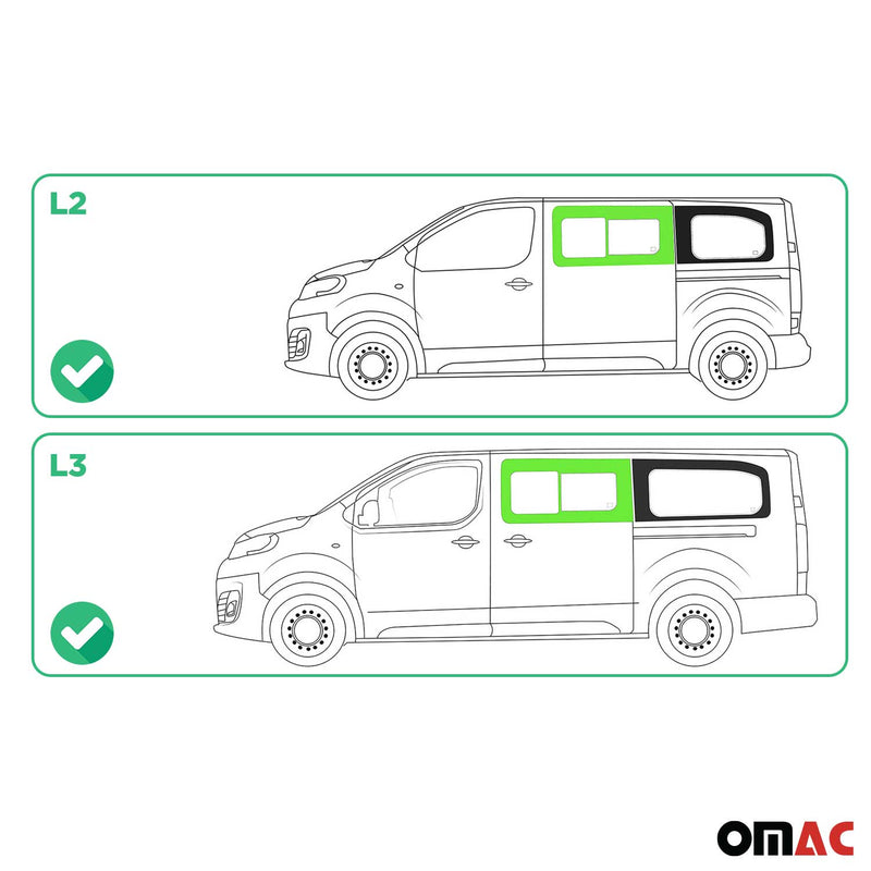Vitre de Porte pour Toyota Proace 2017-2024 L2 L3 Avant Gauche Coulissante