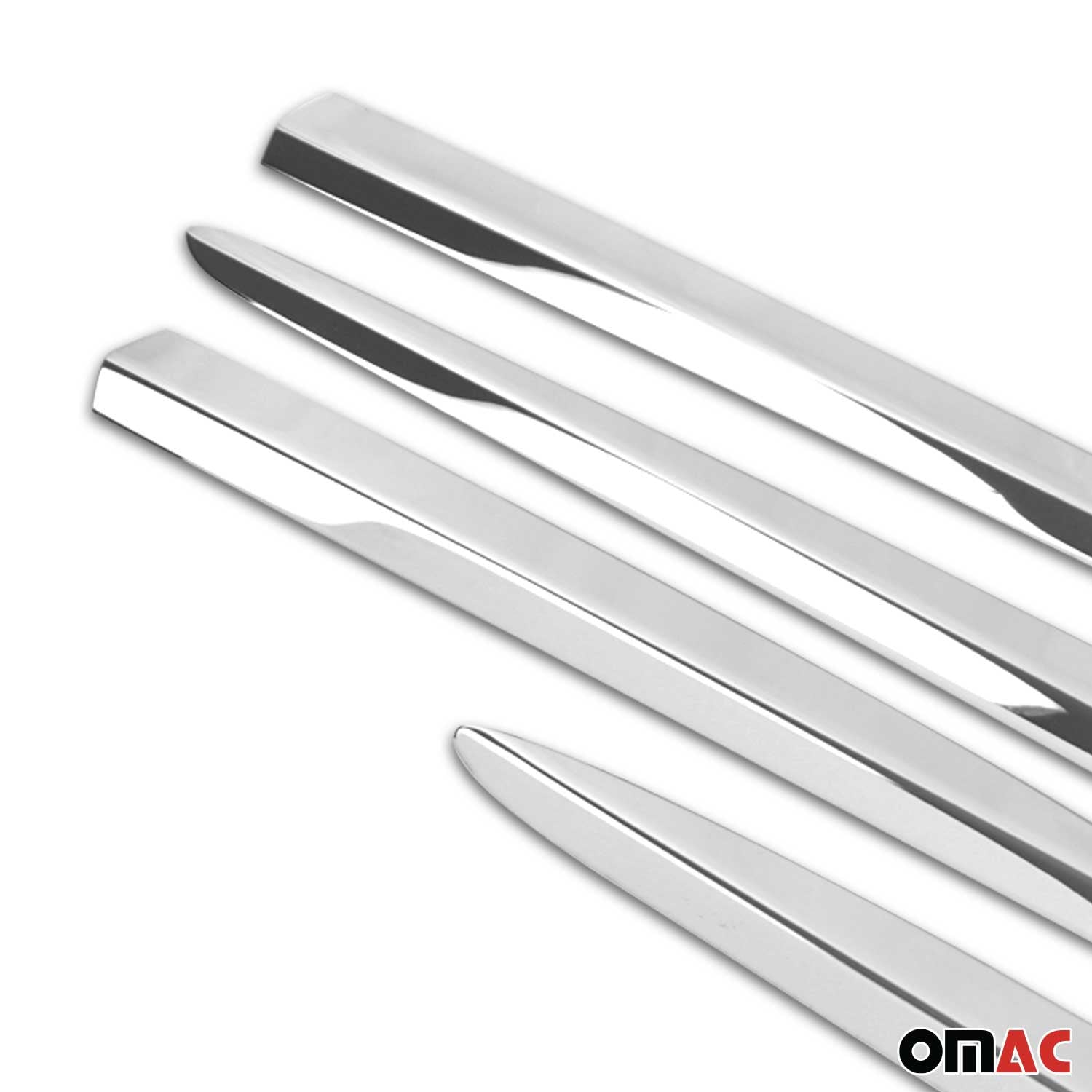 Garniture Baguette de porte latérale pour Fiat 500X 2015-2025 en acier inox 4Pcs