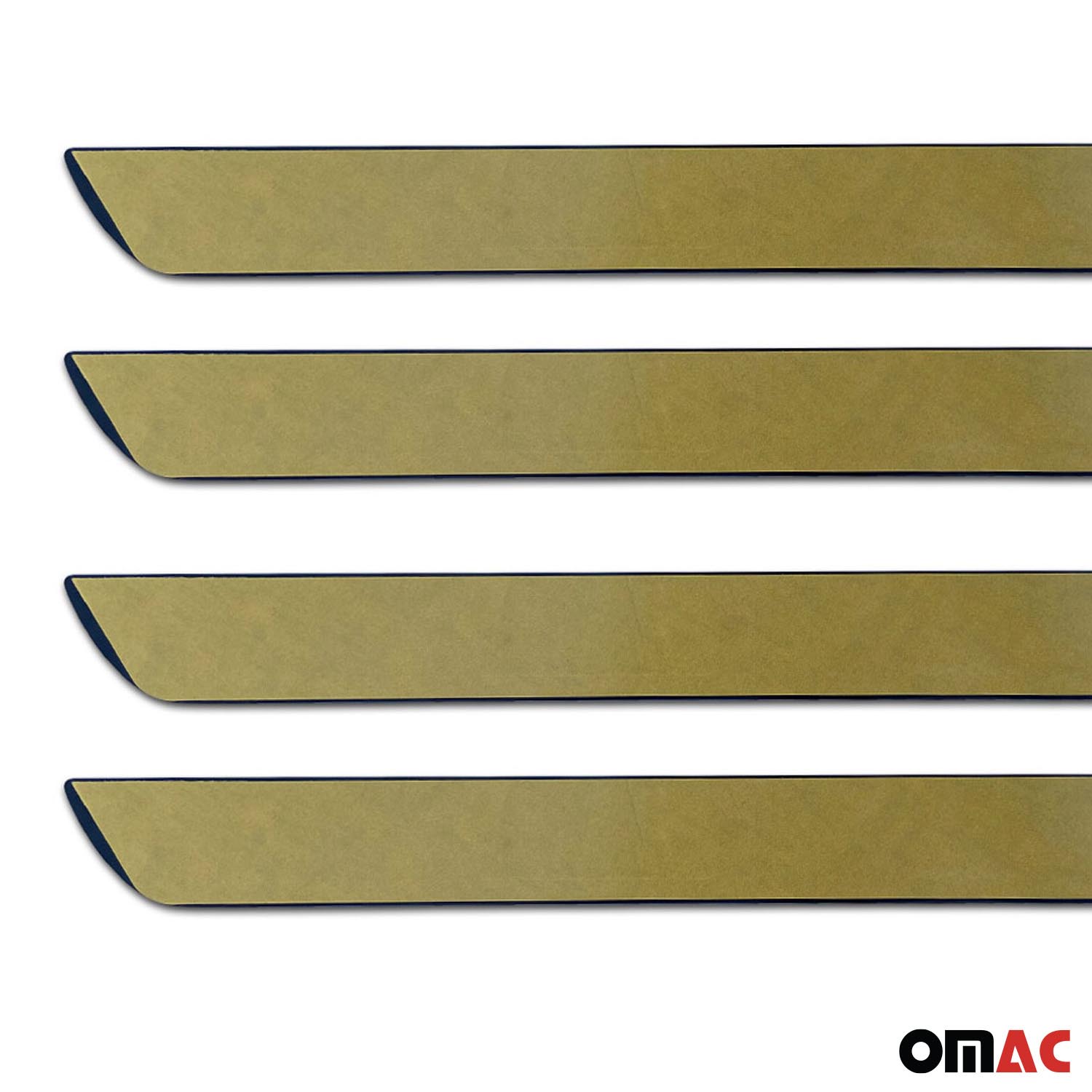 Couverture de Seuil de porte pour VW Caddy 2003-2026 acier inox chromé + Abs 4x