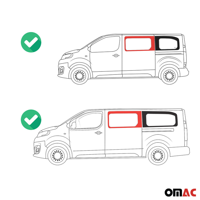 Vitre de Porte pour Opel Vivaro 2019-2023 L2 L3 Avant Gauche Verre fixe