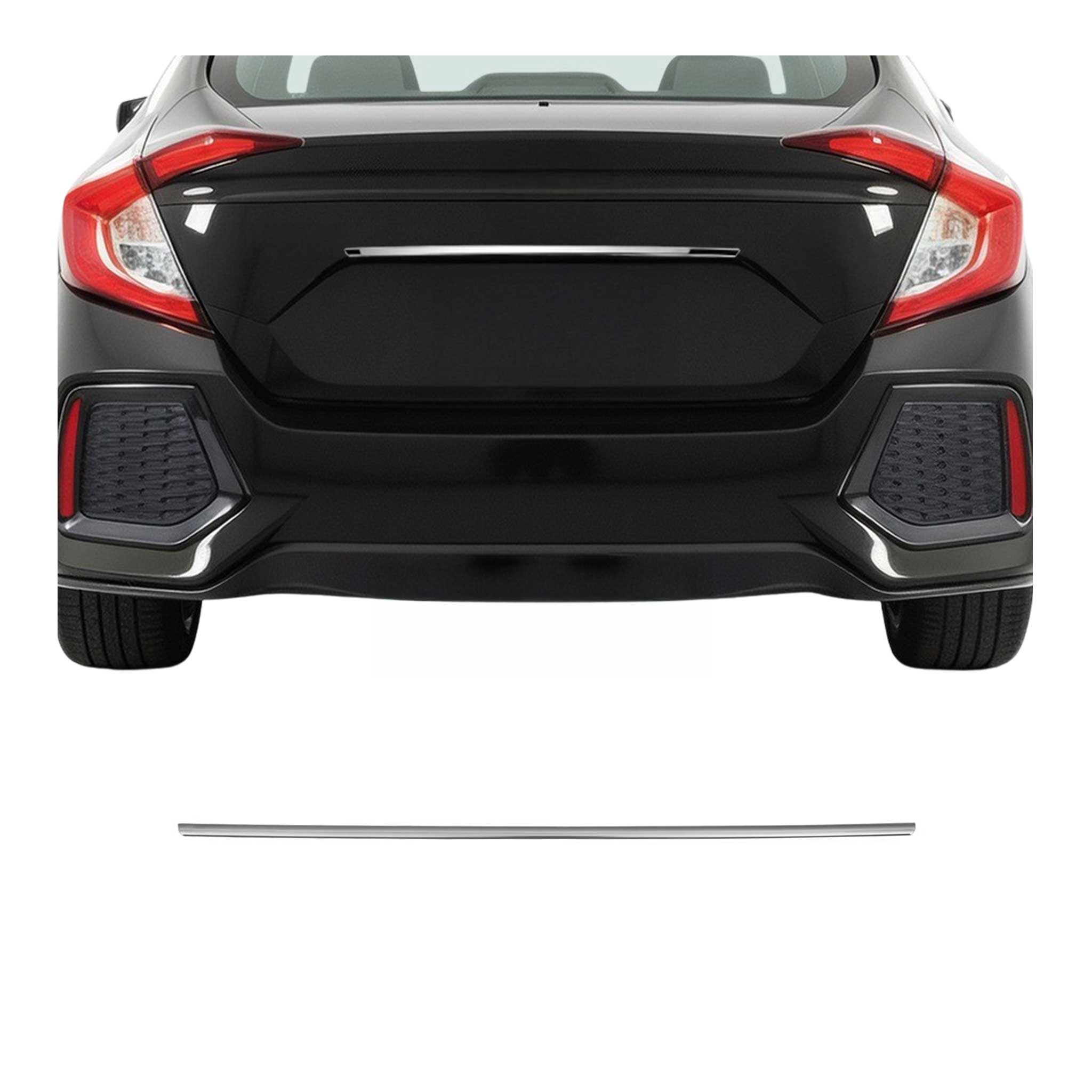 Poignée de Coffre Arrière pour Honda Civic 2015-2020 acier inox