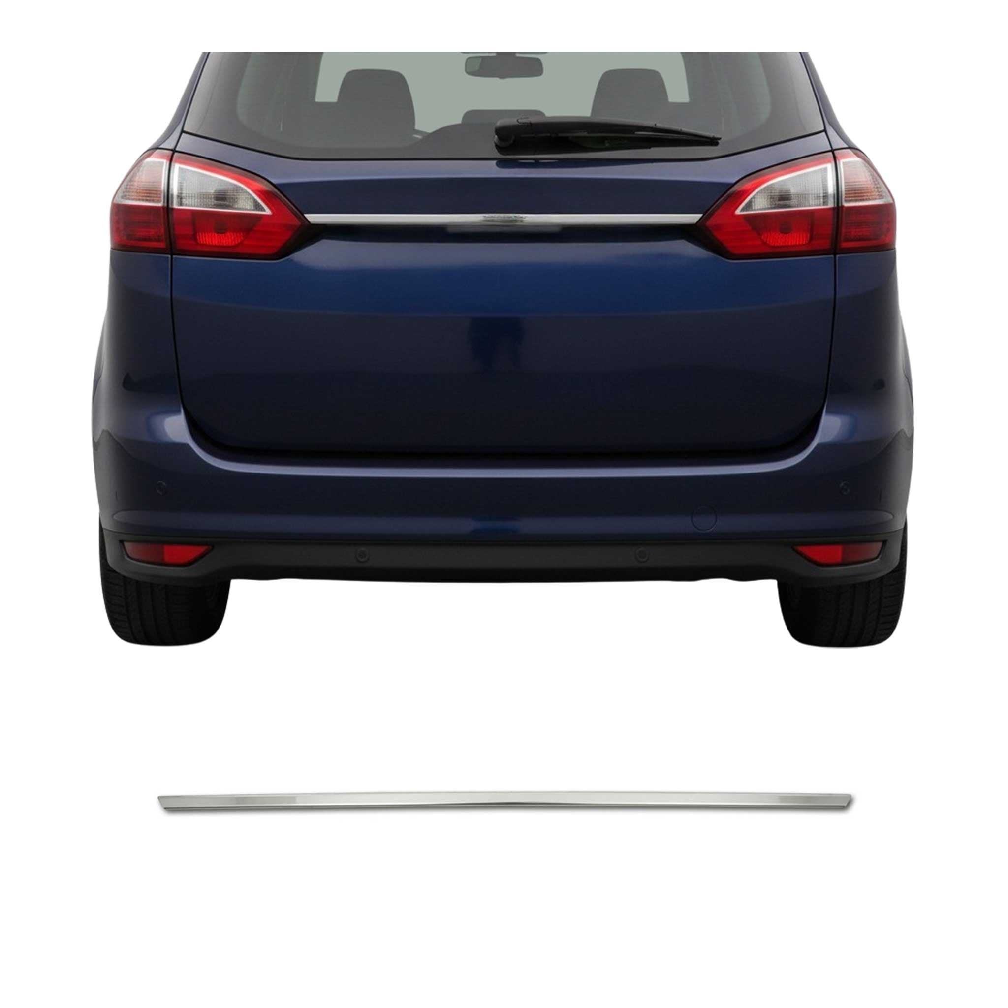 Poignée de Coffre Arrière pour Ford C-Max II 10-2019 acier inox