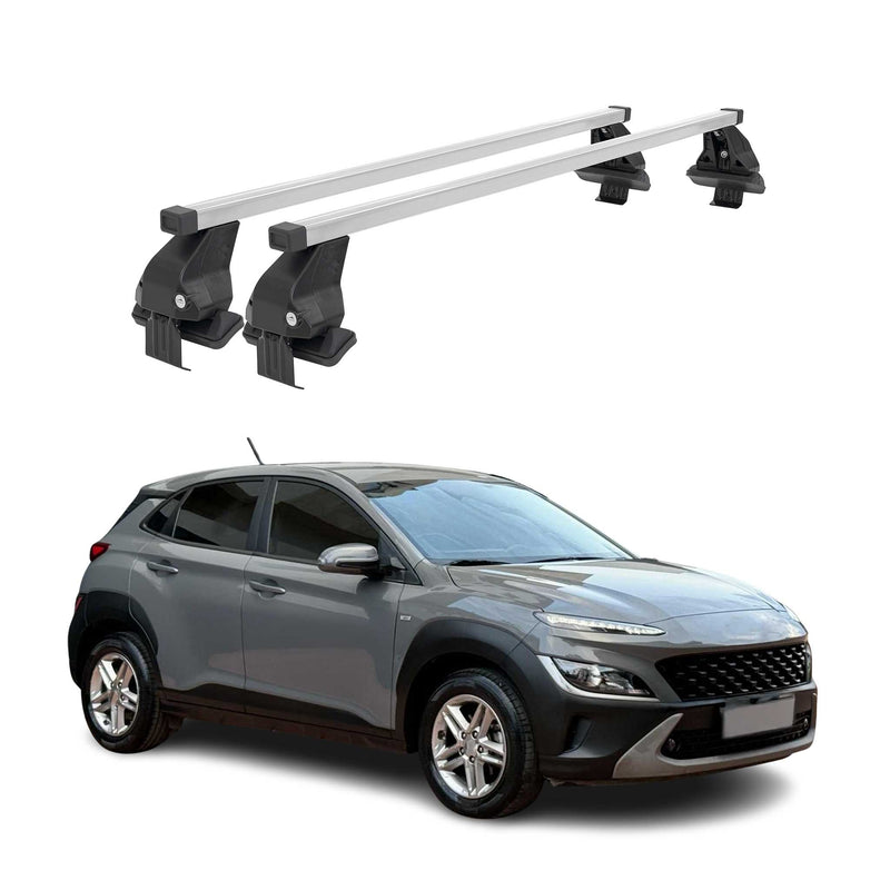 Barres de toit transversales pour Hyundai Kona 2017-2024 Gris