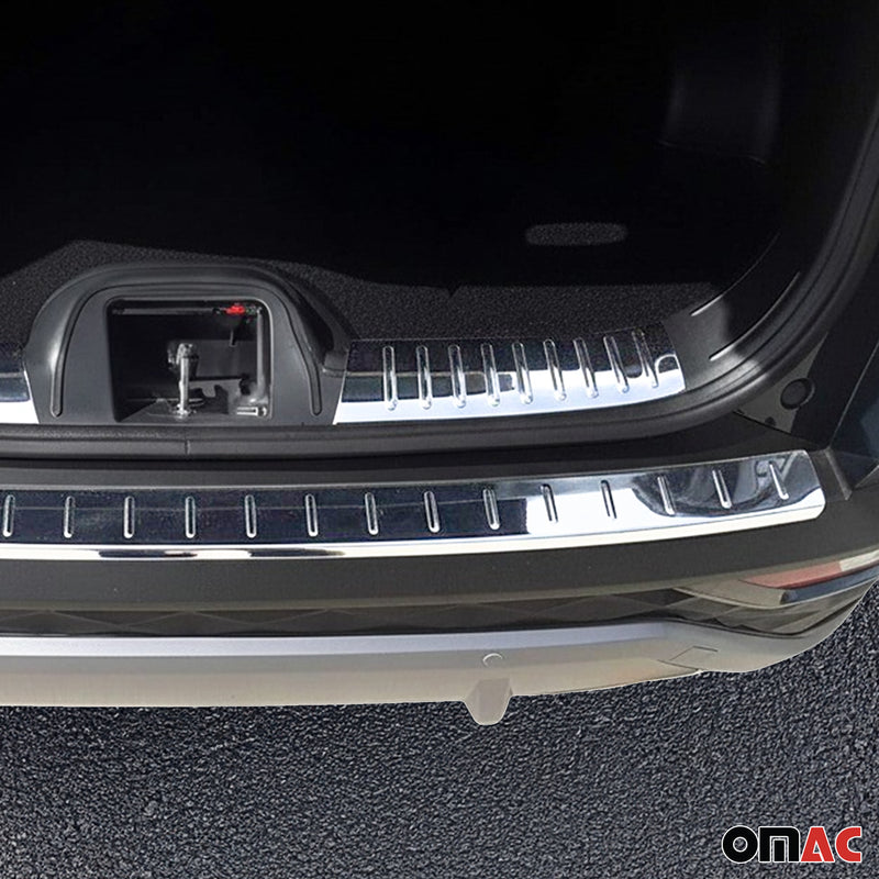 Kit Protection de Pare-Chocs arrière pour Hyundai Tucson 2021-2025 Brillant inox