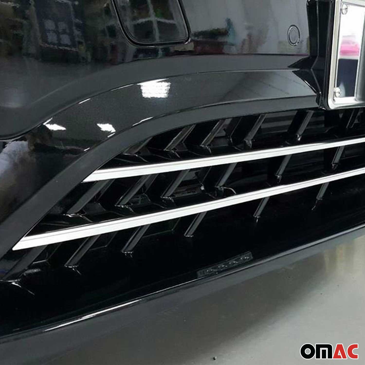 Moulure de Grille de Calandre pour Mercedes Vito W447 2014-2019 Acier 2Pcs