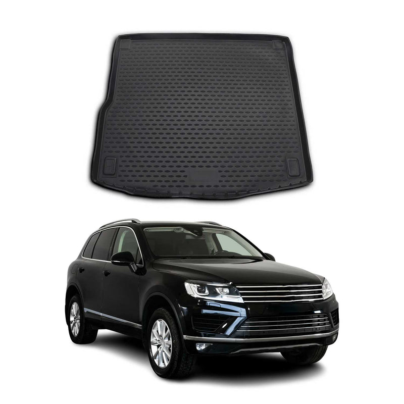 OMAC Tapis de coffre pour Volkswagen Touareg 2010-2014 sur mesure en caoutchouc
