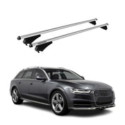 Tiger Barres de toit transversales pour Audi A6 Allroad 2012-2018 Gris