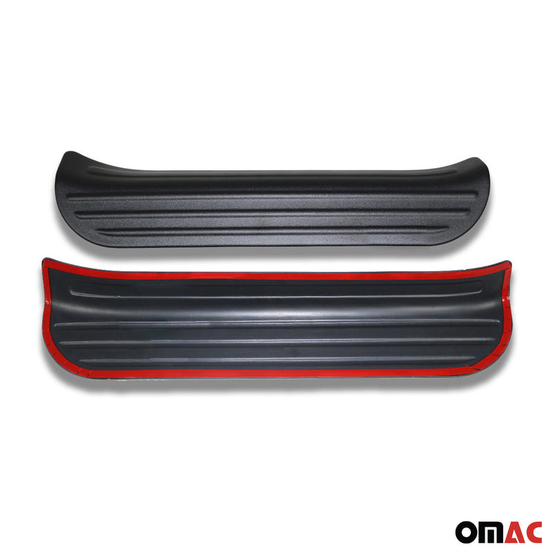Couverture De Seuil De Porte pour VW T5 T6 2003-2025 ABS Noir 2 Pcs