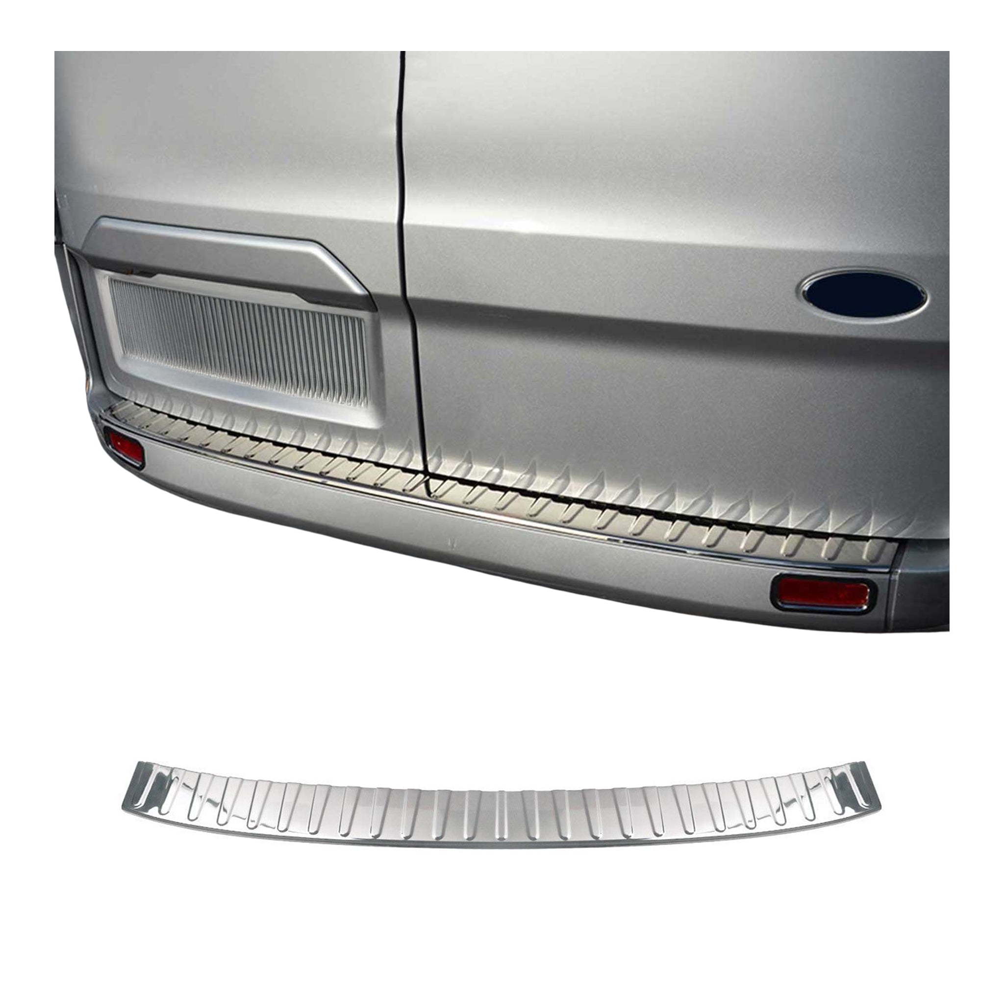 Protection Seuil de Pare-chocs Arriére Pour Ford Tourneo Custom 2013-2022 inox