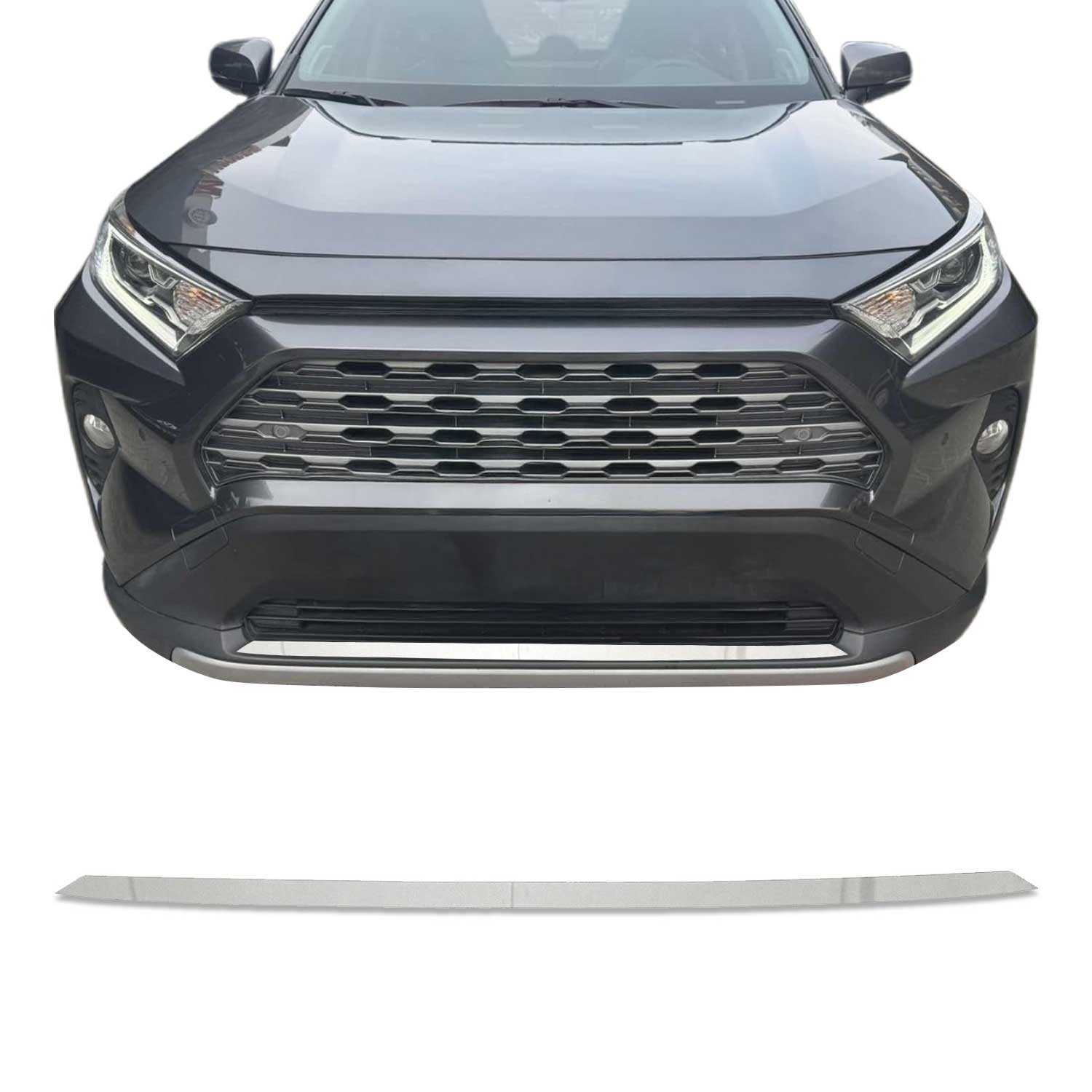 Garniture de Pare-chocs Avant pour Toyota RAV4 2019-2025 Chromé