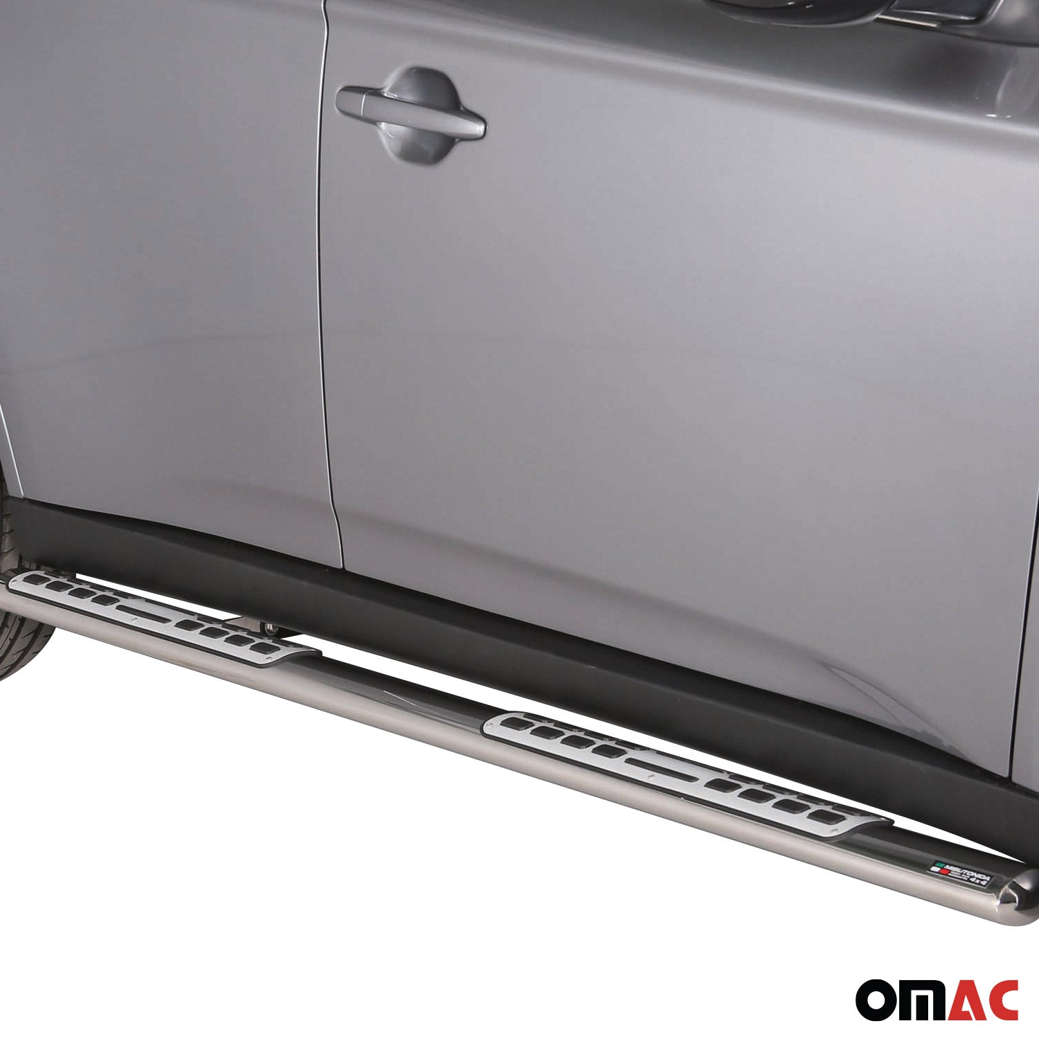 Marchepieds Latéraux pour Mitsubishi Outlander 2013-2021 Acier Inoxydable Argent