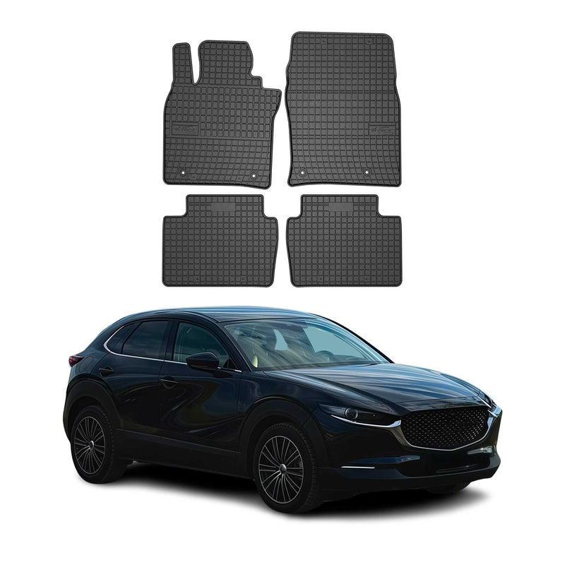Tapis de Sol pour Mazda CX-30 2019-2025 Caoutchouc Noir