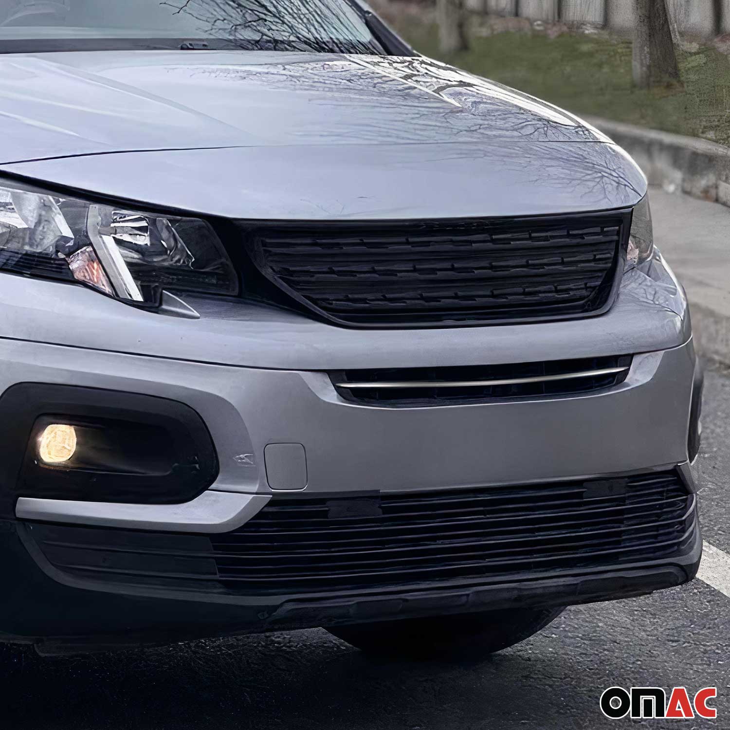 Solde Moulure De Grille De Calandre pour Peugeot Rifter 2018-2026 inox Chromé