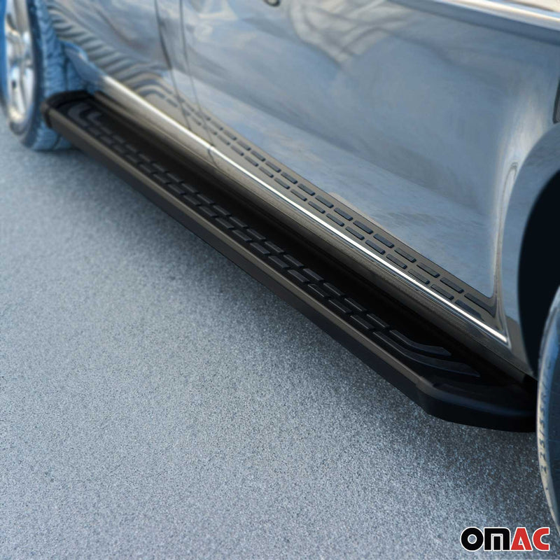 Marchepieds Latéraux Noirs pour Citroën C5 Aircross en Aluminium 2Pcs