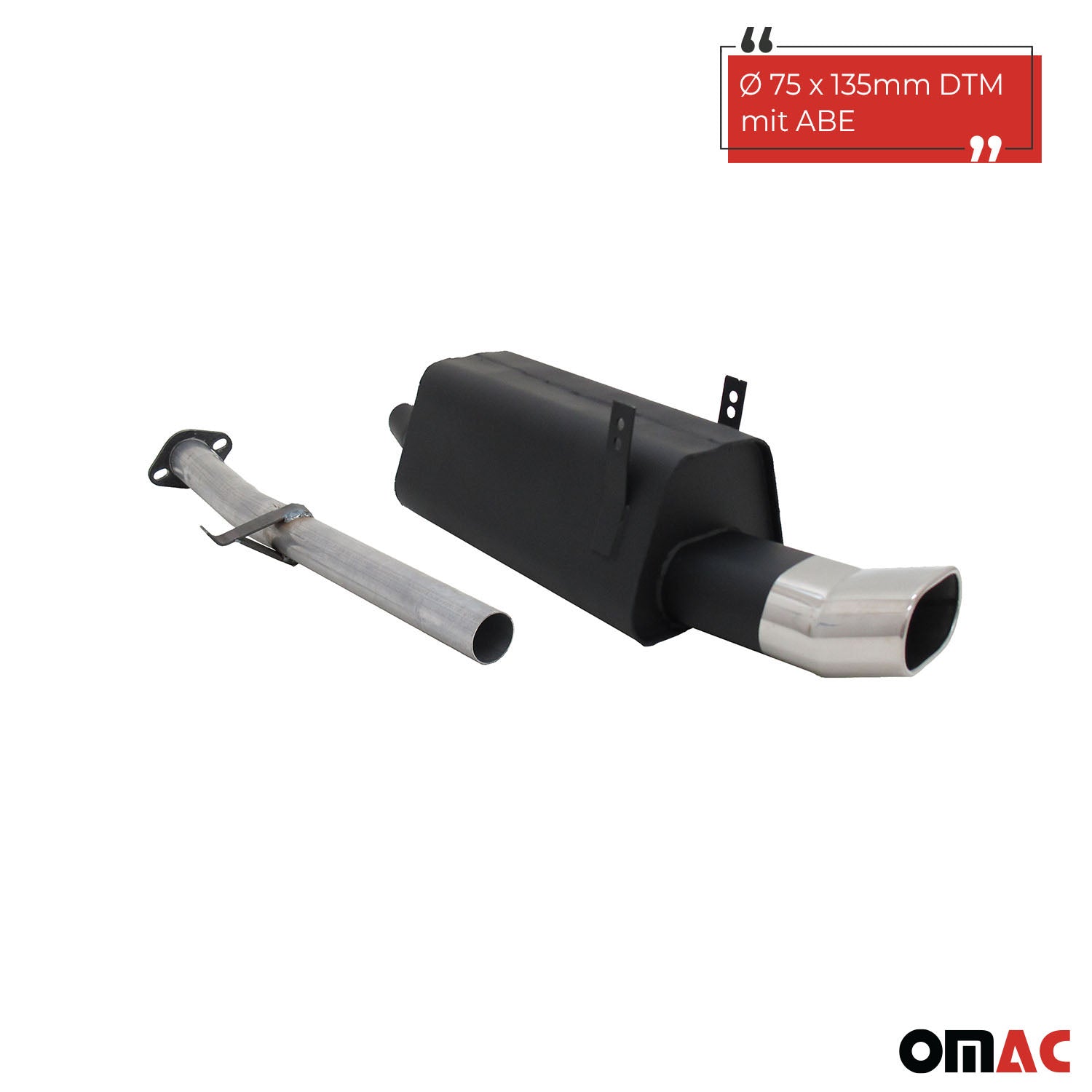 Échappement arrière sport Novus pour BMW Série 3 E36 316/318 135x75mm DTM ABE