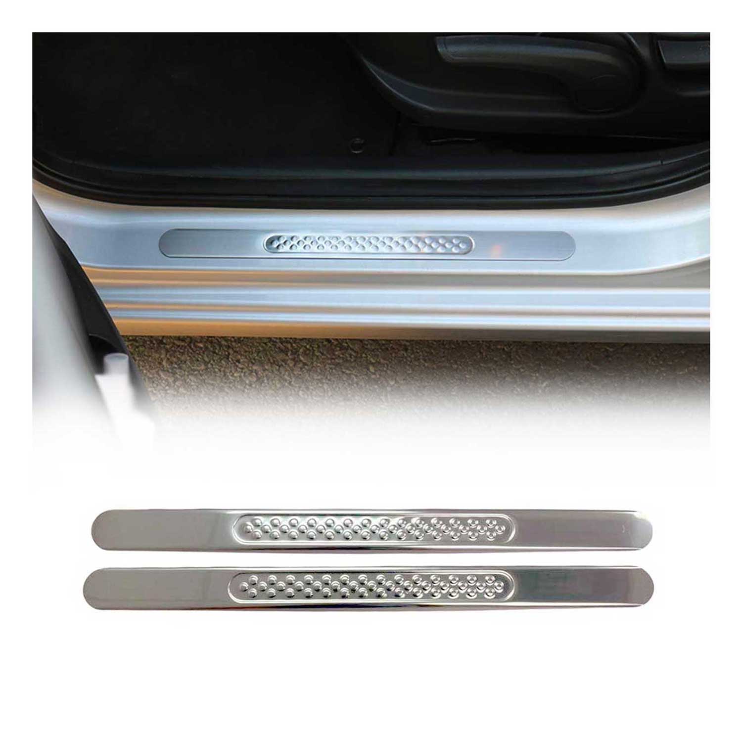 Couverture de seuil de porte pour BYD Seal U SUV 2024-2026 Inox Chromé 2 Pcs
