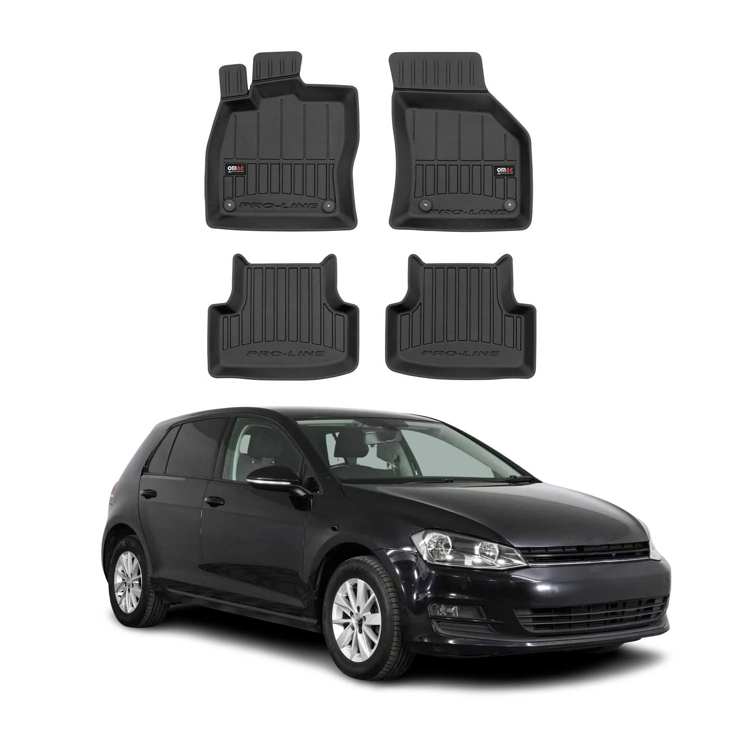 2012-2020 VW Golf mk7 Variant / Alltrack OMAC Tapis de sol en caoutchouc Premium