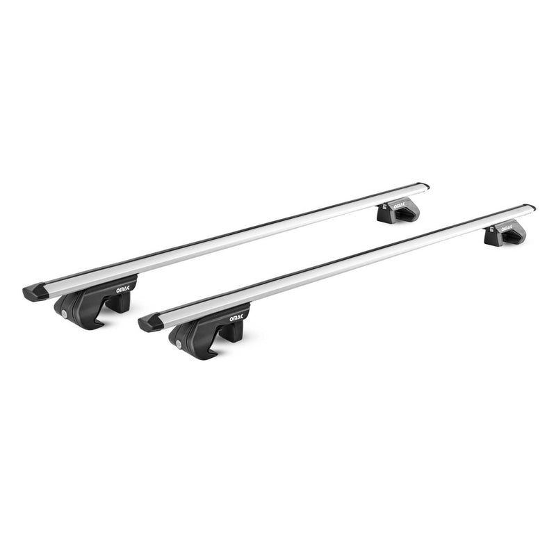 Barres de toit transversales TÜV pour Nissan Navara D40 2004-2015 4P Alu Gris 2x