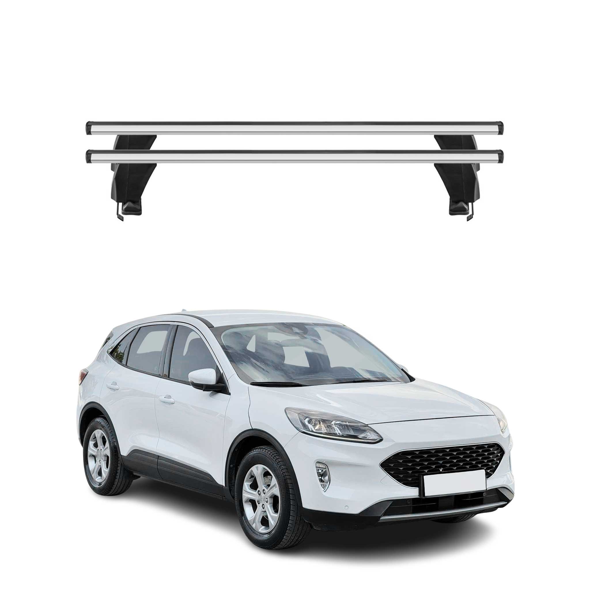 Menabo Barres de toit Transversales pour Ford Kuga III 2019-2026 Gris ABE 2x