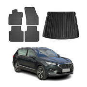 Kit Tapis de sol et coffre pour Seat Tarraco 2019-2024 TPE Noir