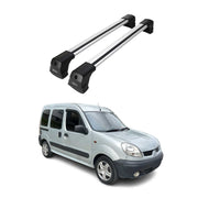 Barres de Toit Transversales pour Renault Kangoo I Pre-FL 1999-2008 en Alu Gris