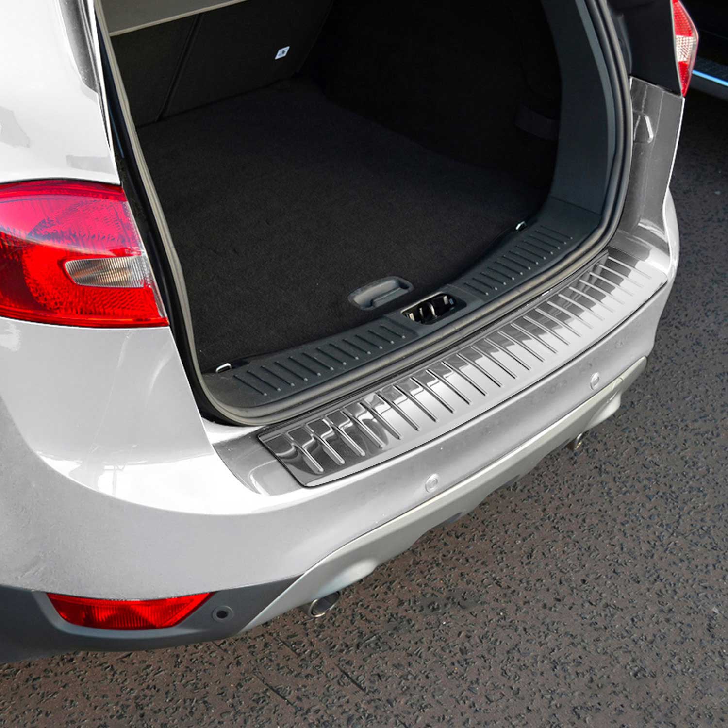 Protection de Pare-Chocs Arrière pour Ford Kuga I 2008-2012 Inox finition polie