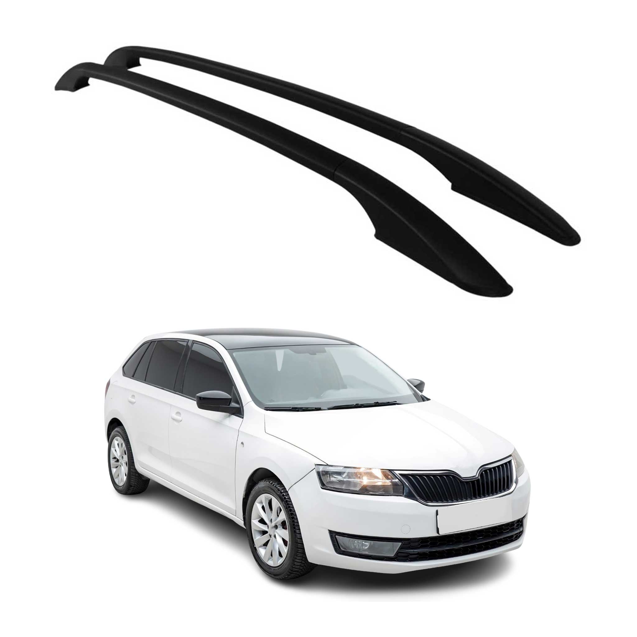 Barres de toit longitudinales pour Citroen C4 Cactus 2014-2020 en Alu noir