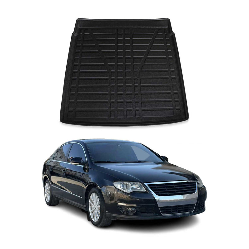 Tapis de Coffre pour VW Passat CC 2008-2012 en TPE Noir
