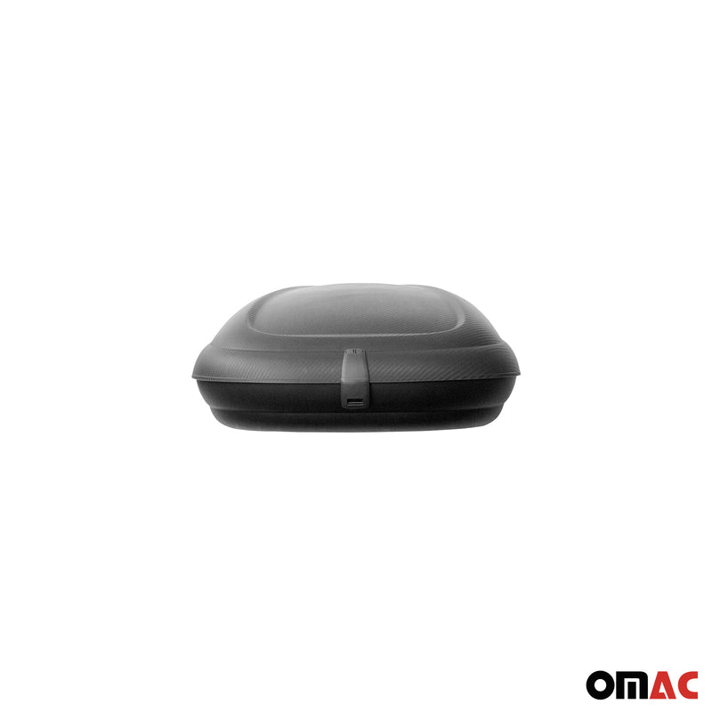 OMAC Coffre de toit 320 litres en fibre de carbone texturée homologué