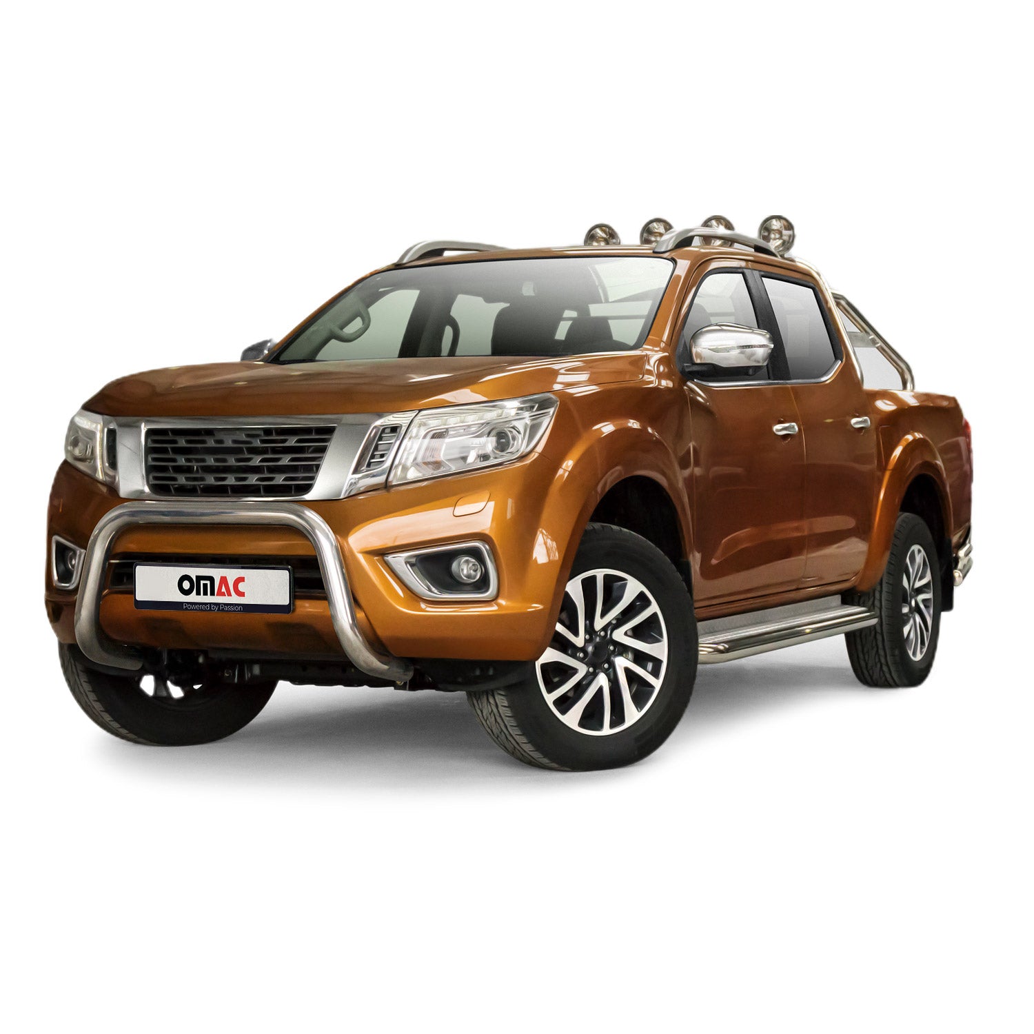 Pare-Buffle Avant Pour Nissan Navara NP300 2015-2026 en Acier Argent