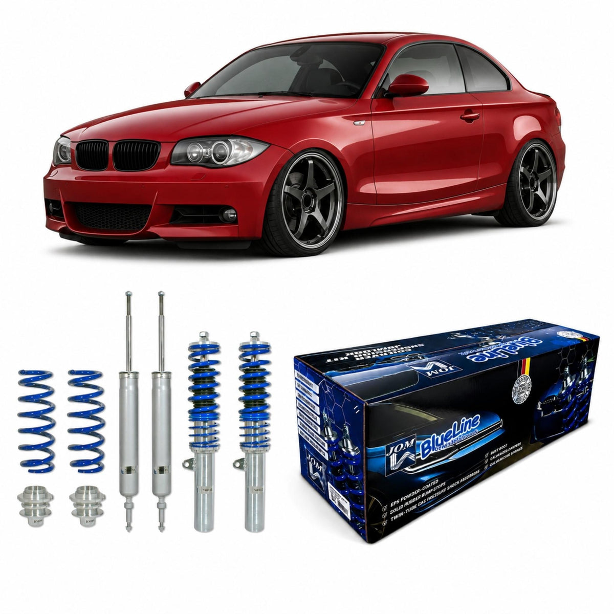 JOM BlueLine Combinés Filetés pour Série 1 (E81/ (E87/ E82)/ E88) 2004-2010