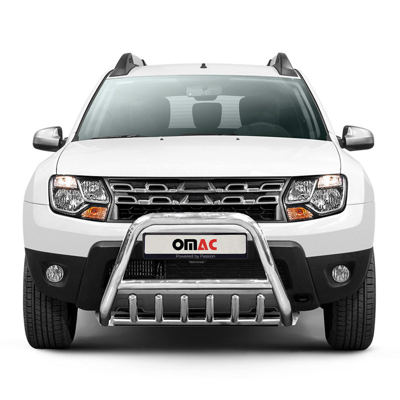 Pare-Buffle Avant Pour Dacia Duster 2013-2017 en Acier Argent