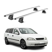 Barres de toit transversales Alu pour Opel Astra G Break 1998-2004 TÜV Gris 2Pcs