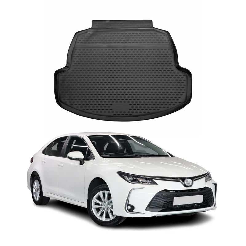 Tapis De Coffre pour Toyota Corolla Berline 2019-2025 TPE Noir