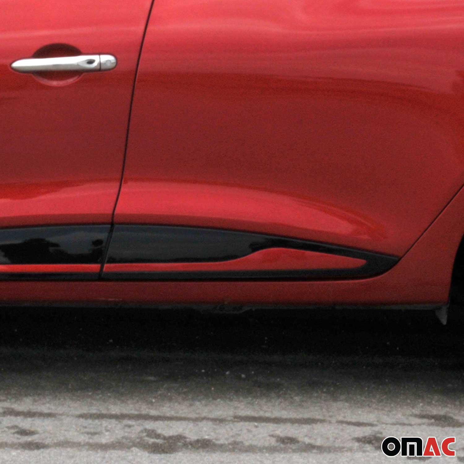 Garniture Baguette de porte latérale pour Renault Clio 2012-2019 en inox rogue