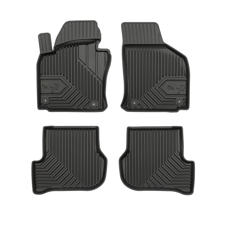 Tapis de Sol de Voiture pour Skoda Octavia II 2004-2013 TPE Imperméable 4Pcs