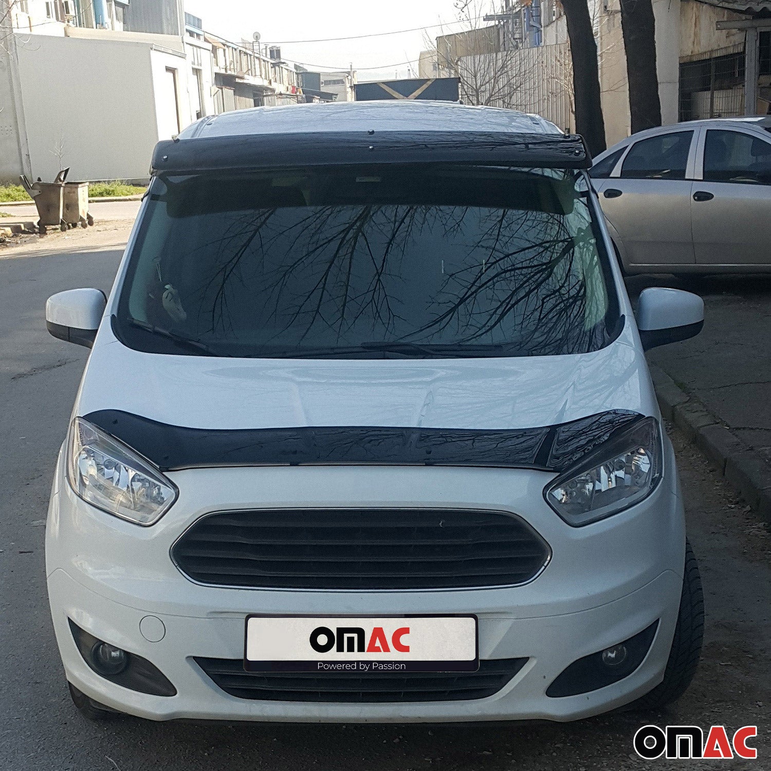 Set Déflecteur de Capot Visière Pare-brise pour Ford Tourneo Courier 2014-21 2x