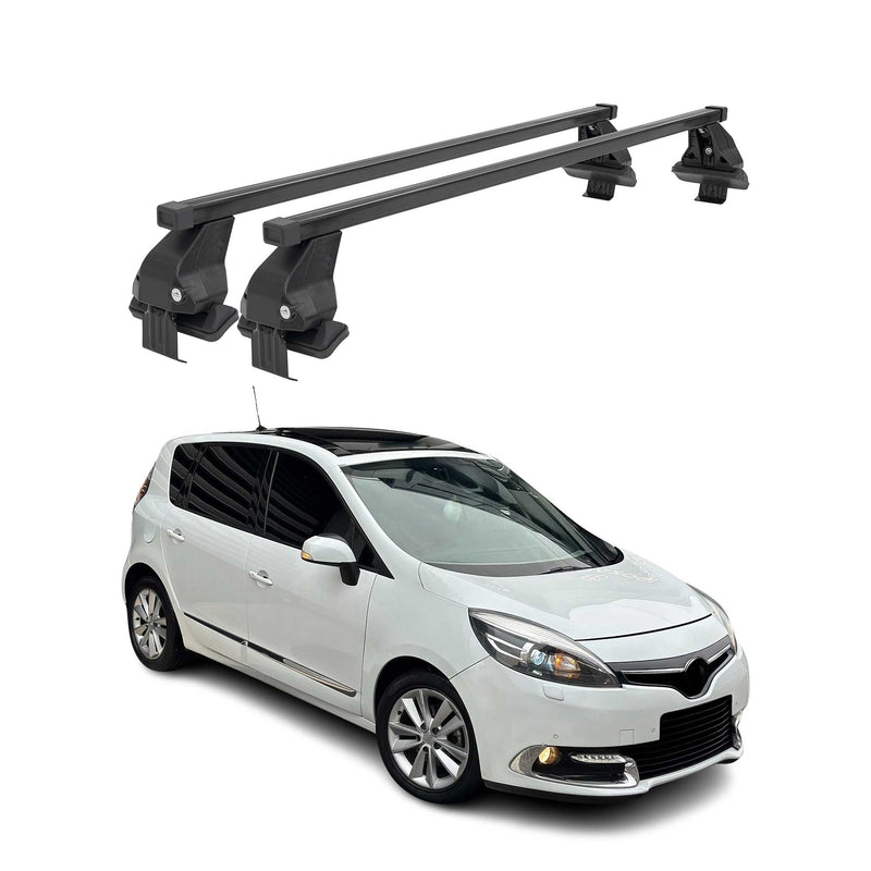 Barres Transversales Menabo pour Renault Grand Scenic III 2013-2016 Noir