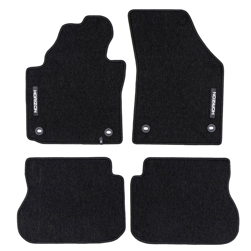 Tapis de Sol de Voiture pour VW Caddy III 2003-2020 Velours Imperméable 4Pcs
