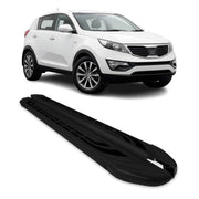 Marchepieds Latéraux pédale pour Kia Sportage 2010-2015 Aluminium Noir 2Pcs