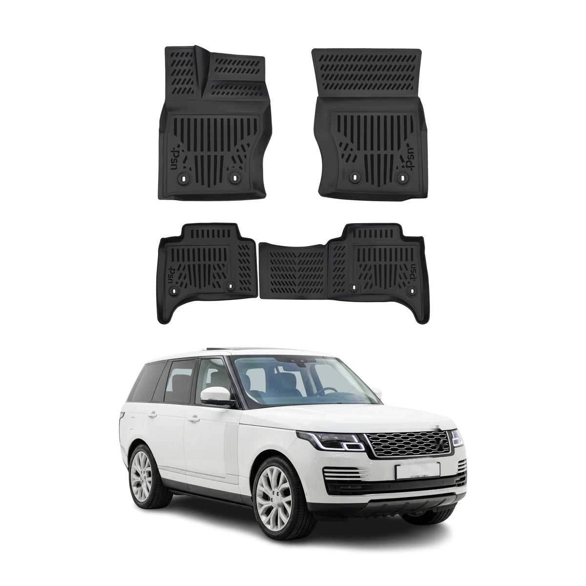 Tapis de sol pour Land Rover Range Rover Sport 2013-2022 Noir Caoutchouc TPE 4x