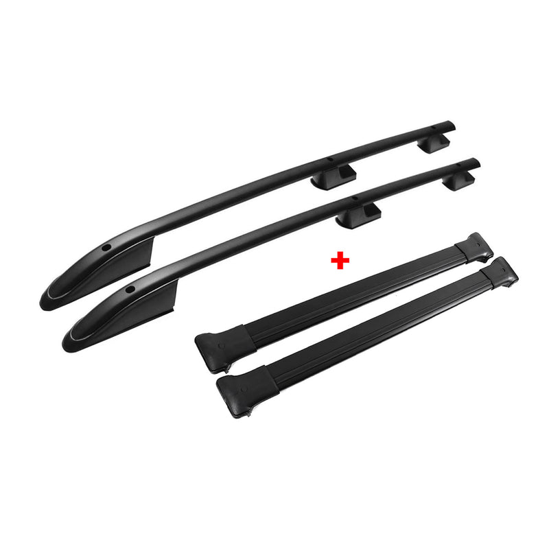 Kit Barres Et Rails De Toit Pour Renault Trafic Opel Vivaro 2001-2014 Court Alu