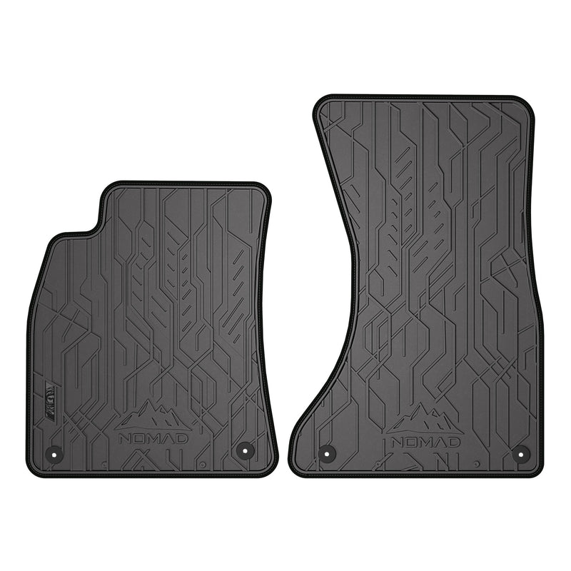 Tapis de Sol de Voiture pour Audi A5 Coupé 8T 2007-2016 Caoutchouc Noir 2Pcs