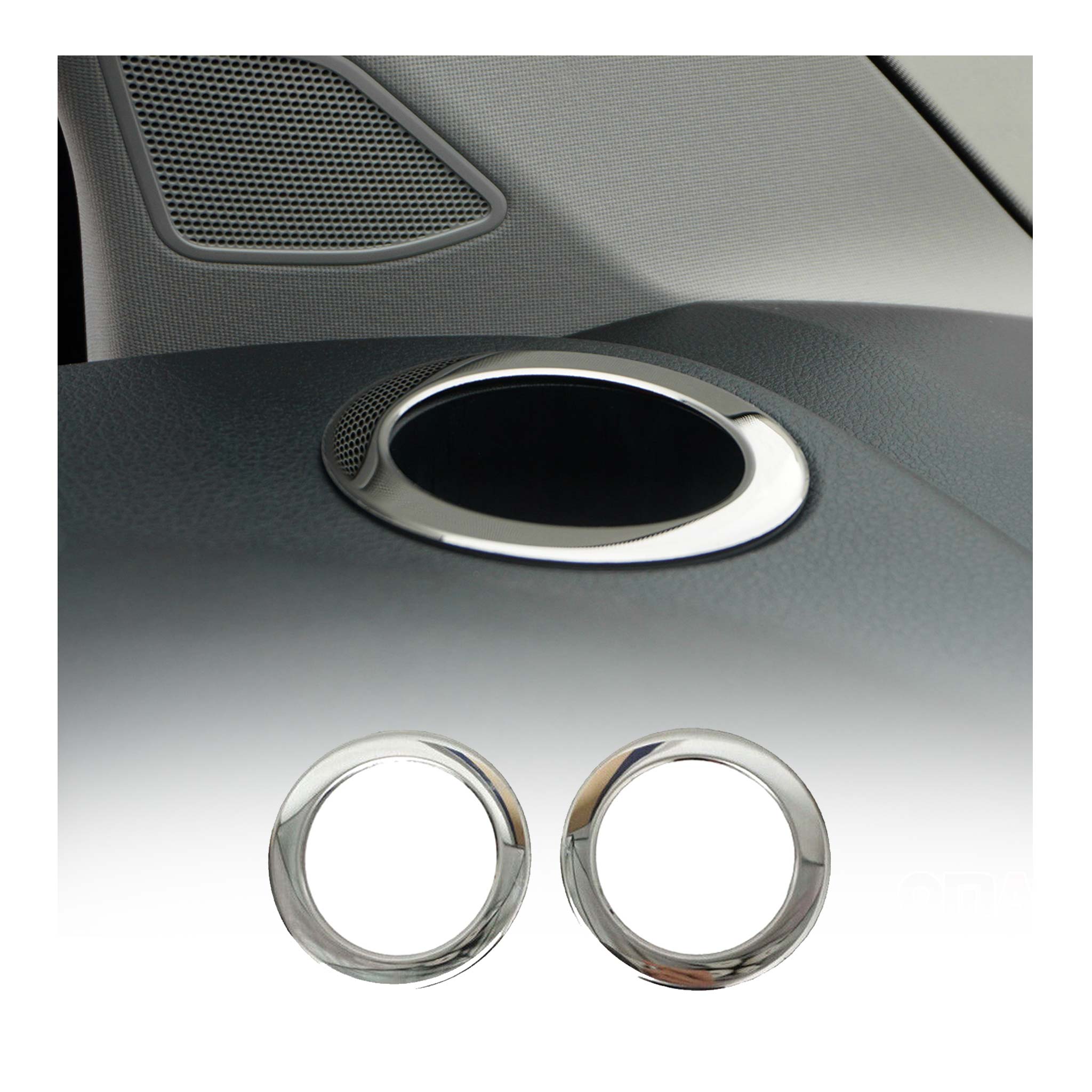 Cadre porte-gobelet pour VW T6 T6.1 Transporter tout 2015-2024 acier inox chromé